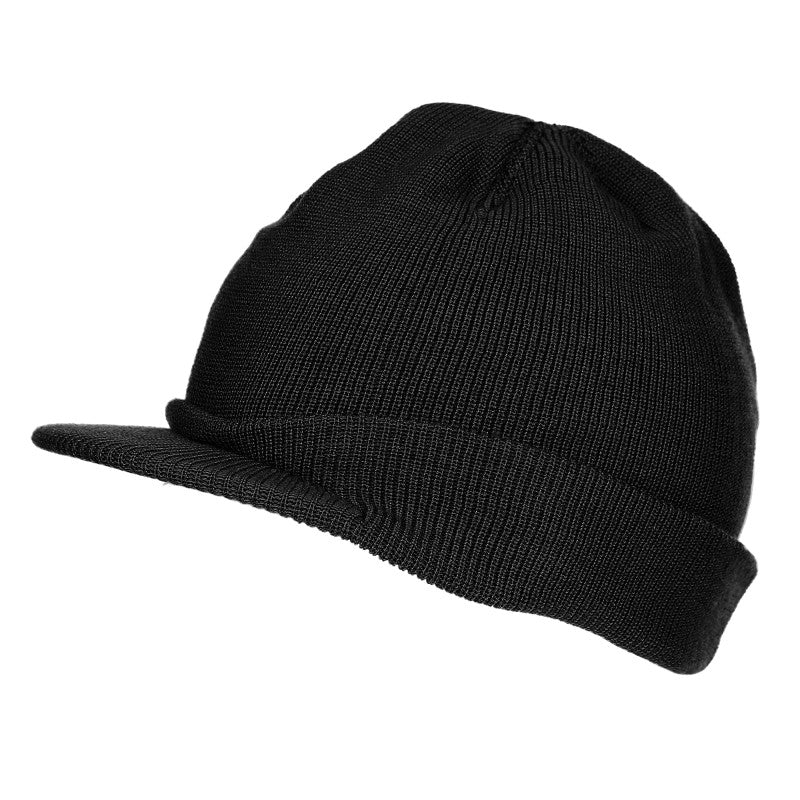 Jeepcap wol WWII zwart
