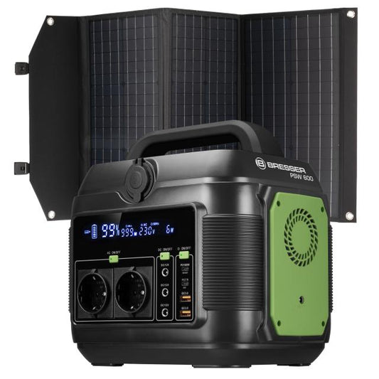 Powerstation 600 W + Mobiele zonnelader 90 W